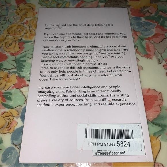 How to Listen with Intention:
Book by Patrick King - Picture 2 of 5